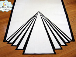 art deco aisle runner