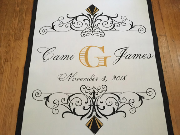 art deco aisle runner