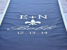 fleur de lis aisle runner