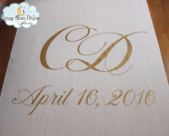 monogram aisle runners