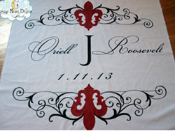 fleur de lis aisle runner