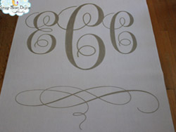 monogram aisle runners