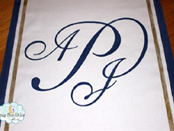 traditional aisle runner initials11